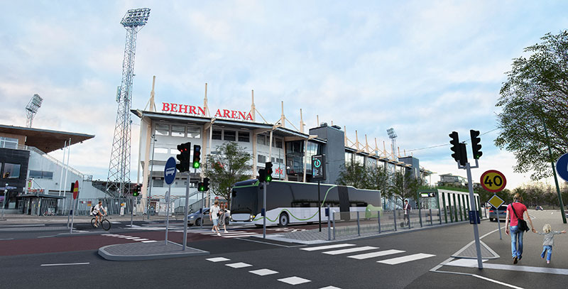 BRT visualisering Behrn Arena